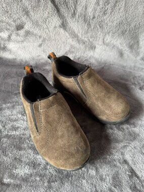 MERRELL Jungle Moc Slip-On Suede Shoes (Kids Youth Boys Size 10) Outdoor